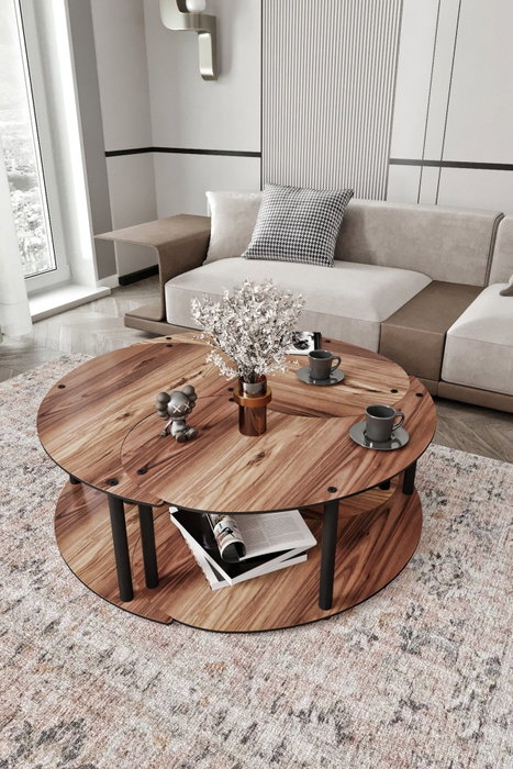 Hanah Home Yin Yang 3 70 - Nogal